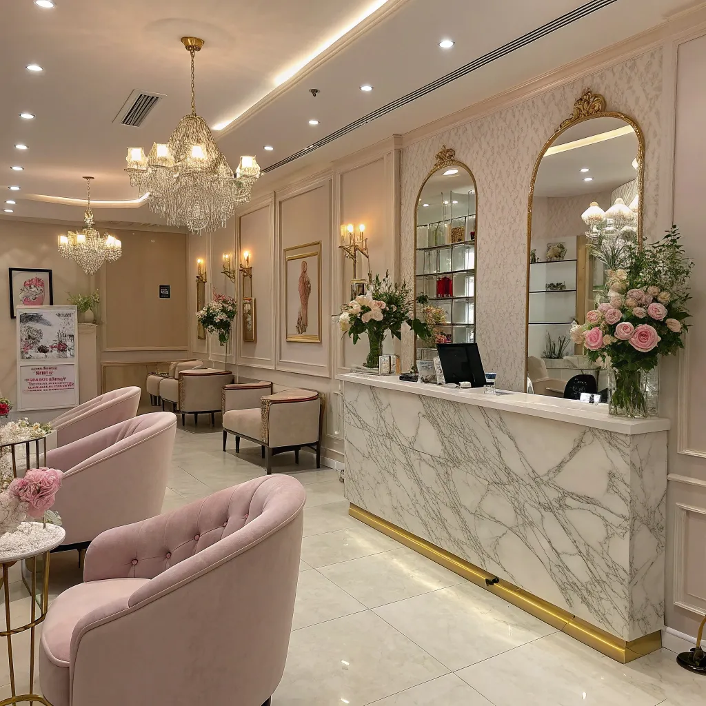 A welcoming and elegant beauty salon interior